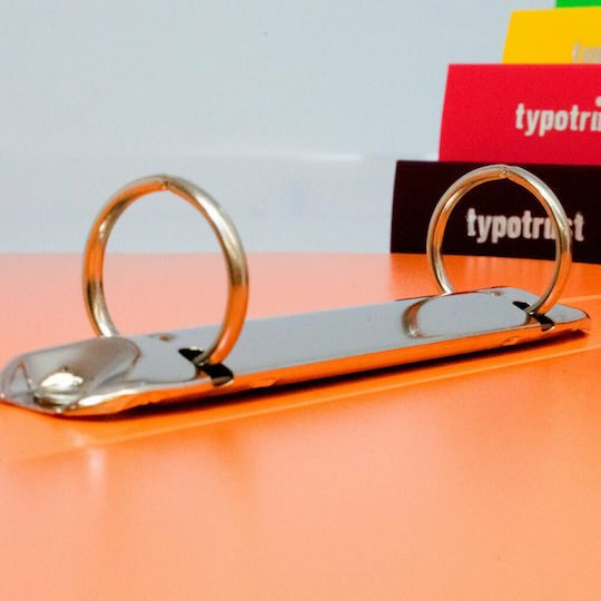 Typotrust Ντοσιέ με 2 Κρίκους για Χαρτί A4 Πορτοκαλί FP15022