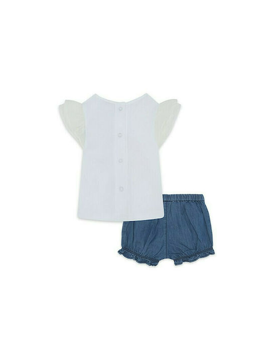 Tuc Tuc Kids Set with Shorts Summer 2pcs White