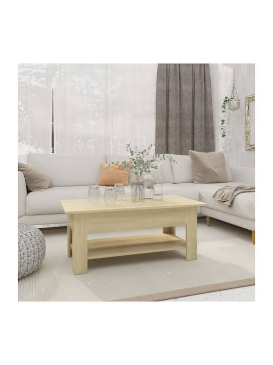 Rectangular Wooden Coffee Table Sonoma L102xW55xH42cm