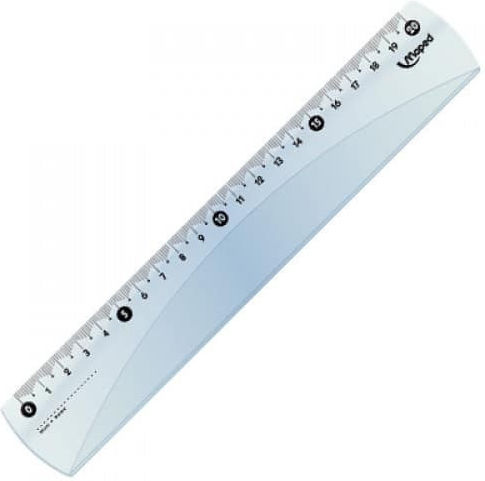 Maped Ruler Plastic Transparent 20cm Cristal Eco