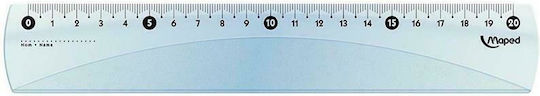Maped Ruler Plastic Transparent 20cm Cristal Eco