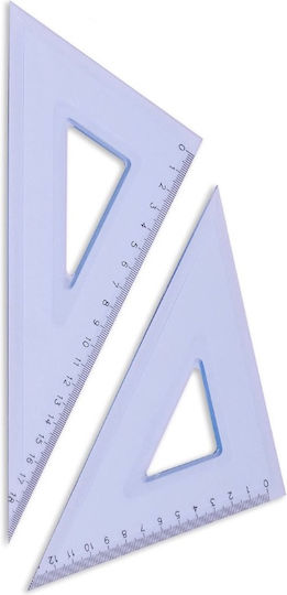 Ilca Ilca Σετ 2 Γεωμετρικά Όργανα Πλαστικά Διάφανα
