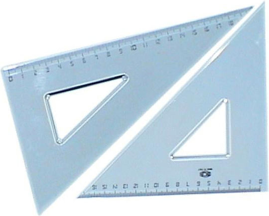 Pratel Set 2 Geometric Triangles Plastic Transparent 45 & 60 Μοιρών
