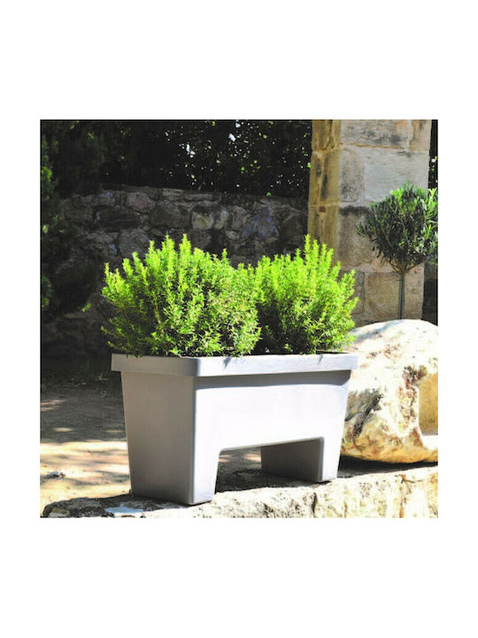 Viomes Lotus 80 Planter Box 79x40cm în Culoare Gri 023.732