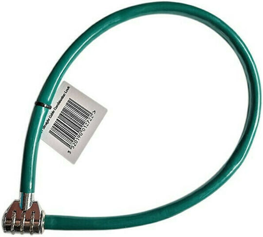 Master Lock 8631 Combination 863155112 Bicycle Cable Lock with Combination Green