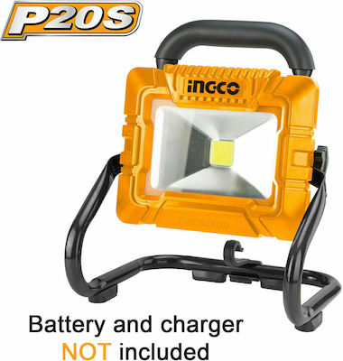 Ingco Proiector de lucru Baterie LED IP20 cu luminozitate până la 1800lm