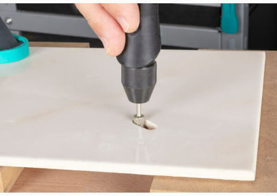 Wolfcraft Set de șlefuire diamantat cilindric cu formă conică ascuțită 2 bucăți Set Accesorii de Tăiere Unelte pentru Formare Margini în Metal \ Sticlă \ Plastic 3mm 2buc