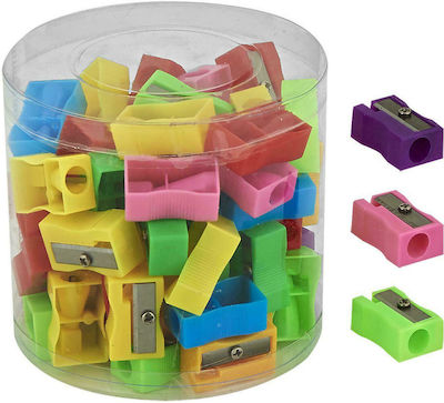 Justnote Plastic Pencil Sharpener 72 Τμχ (Μiscellaneous Colours)