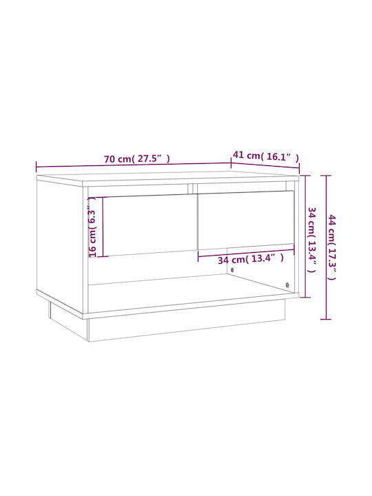 TV Stand Gray 70x41x44cm
