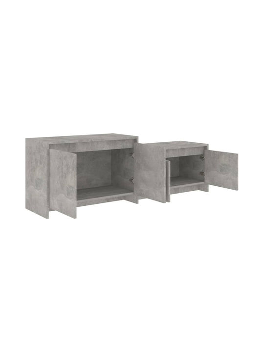 TV-Möbel Hölzernes Grey L146.5xB35xH50cm