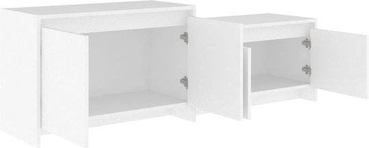 Έπιπλο Τηλεόρασης Λευκό Μ146.5xΠ35xΥ50cm