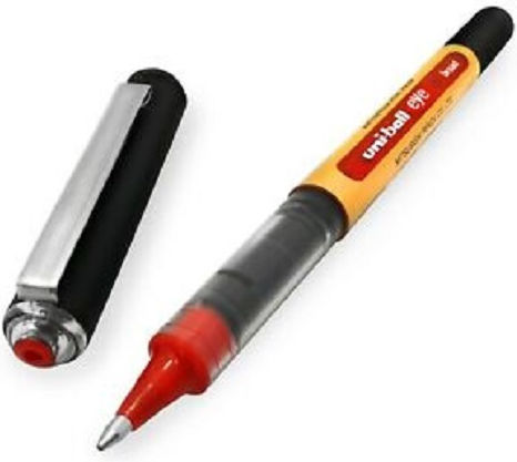 Uni-Ball Eye Broad UB-150-10 Pen Rollerball 1mm Black with Red Ink