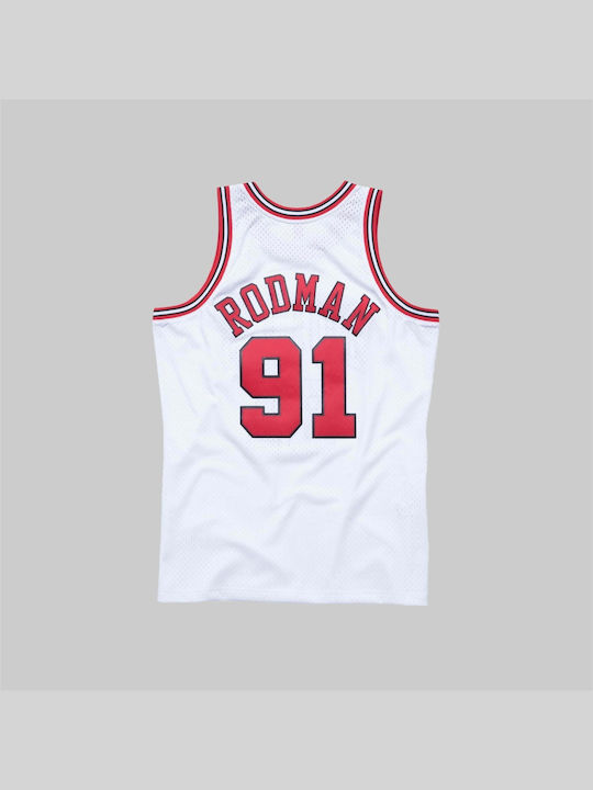 Mitchell & Ness C.Bulls 97' Dennis Rodman Swingman No91 SMJYAC18079-CBU Jersey Aussehen Basketball