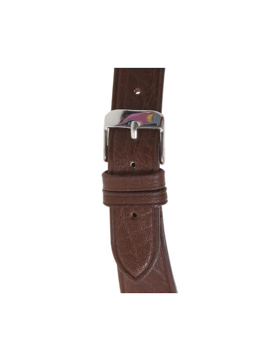 Tzevelion Leather Strap Dark brown 16mm