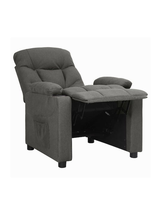 Relaxsessel mit Fußhocker Dark Grey 73x94x101.5cm