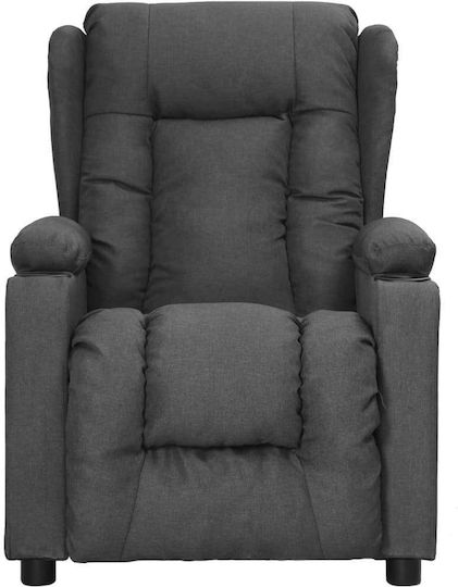 Relaxsessel mit Fußhocker Dark Grey 72.5x96x99.5cm
