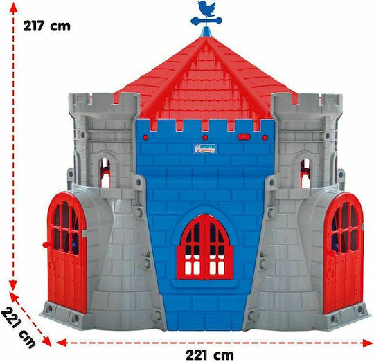Pilsan Plastic Kids Playhouse Multicolour North Castle 221x221x217cm