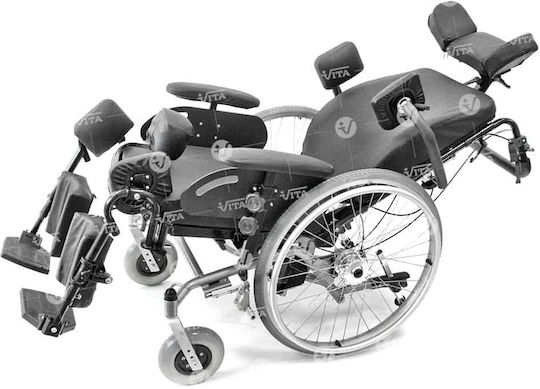 Vita Orthopaedics VT510 Scaun cu rotile 24" Tip Special cu Reclinarea Spatelui 46cm 09-2-191