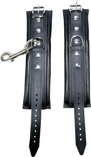 Zado Fetish Leather Cuffs Cătușe în Culoare Negru
