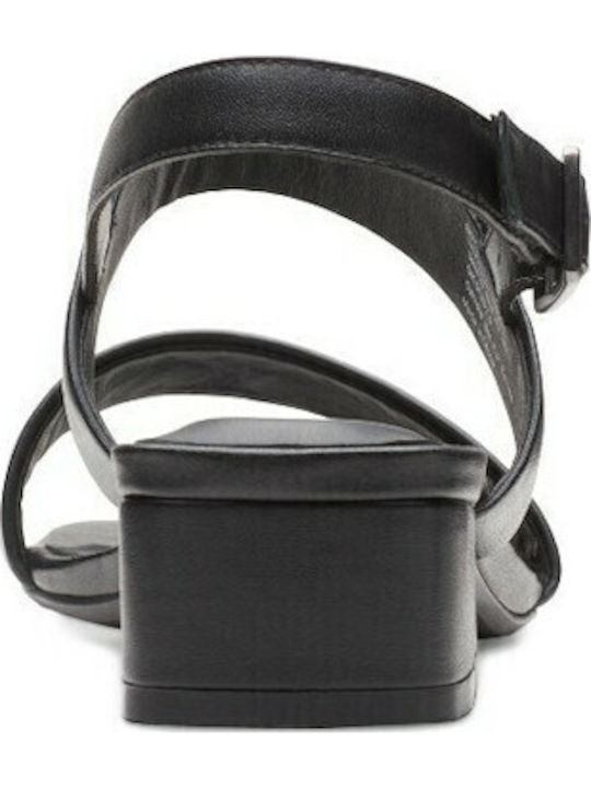 Seren25 Strap Din piele Sandale Negre