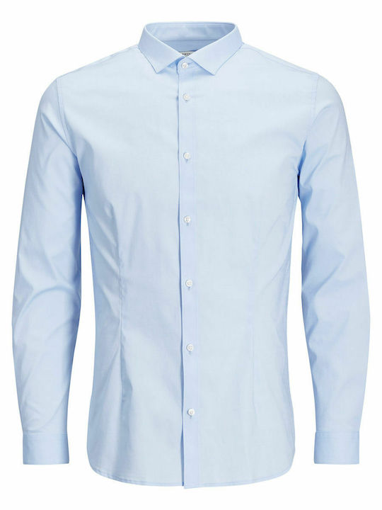 Long-sleeved Cotton Shirt Cashmere Blue