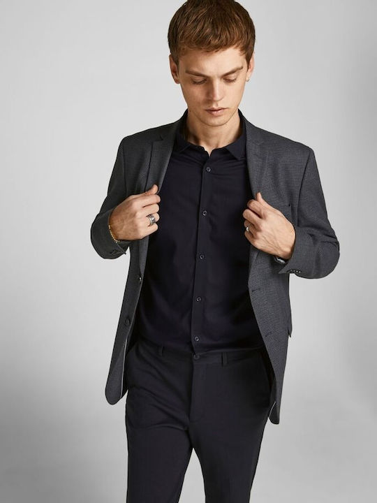 Long-sleeved Cotton Shirt Black