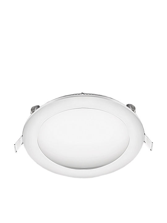 Vito Στρογγυλό Χωνευτό LED Panel 24W με Φυσικό Λευκό Φως 4000K 30εκ.