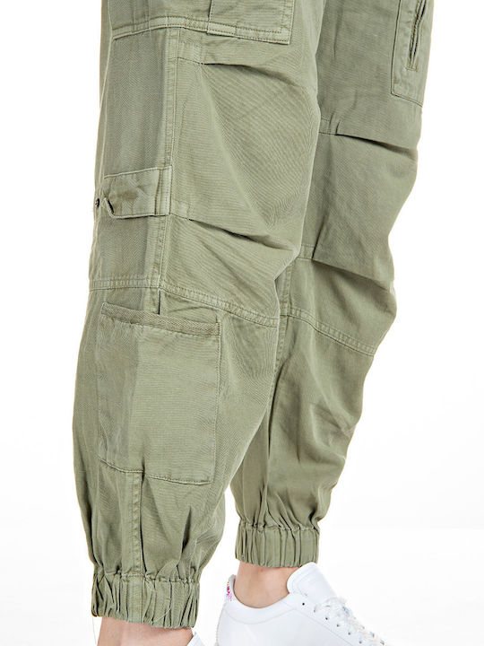 Cavalry Damen Stoff Cargo Hose Grün