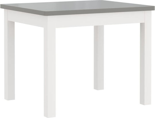 Kids Table and Chairs Set made of Wood White vidaXL