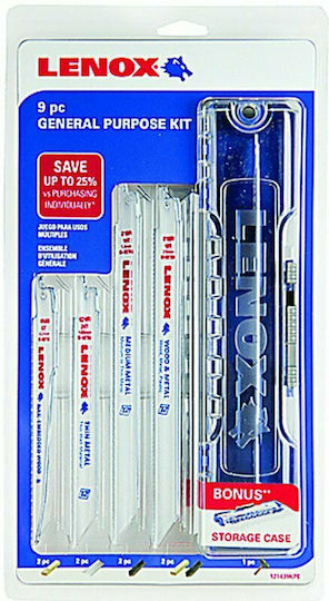 Lenox Jig Saw Blade for Metal and Wood 9pcs 121439KPE