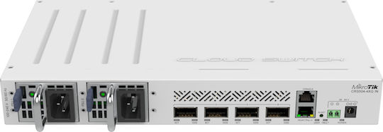 MikroTik CRS504-4XQ-IN v7 Управление на L2 Switch с 5 Портове Ethernet