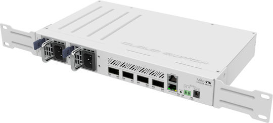 MikroTik CRS504-4XQ-IN v7 Управление на L2 Switch с 5 Портове Ethernet