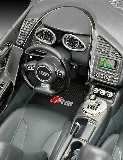 Revell Audi R8 Metal Modeling Figure Car 106 Pieces in Scale 1:24 with Glue and Paints 18.4cm.