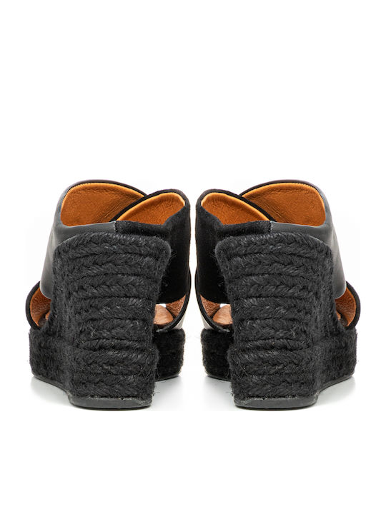 Anatomic Women's Leather Platform Shoes Black