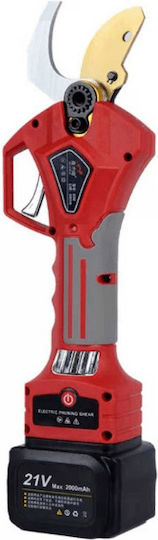 Pruning Shears Battery 21V 2x2Ah with Maximum Cutting Diameter 32mm