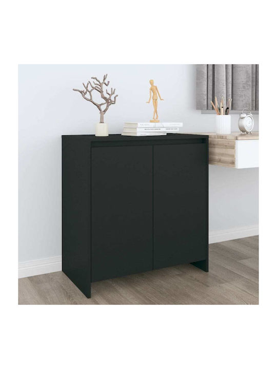 Wooden Buffet Μαύρο L70xW40xH73.5cm