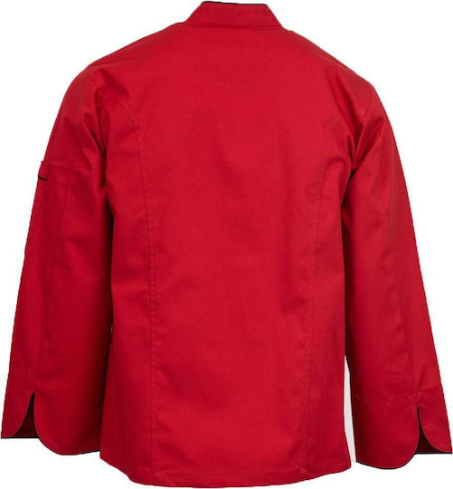 Coat Chef Red with Long Sleeve MARK987
