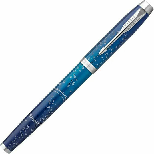 Parker IM Premium Submerge Специално Издание Писалка Medium Синя от Inox с Синьо Мастило