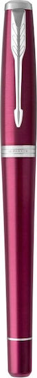 Parker Urban Core Writing Pen Medium Pink made of Brass with Red Ink