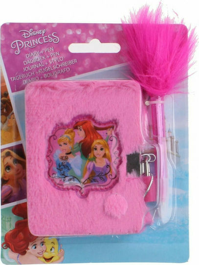 Disney Princess Παιδικό Σημειωματάριο Ριγέ Ροζ