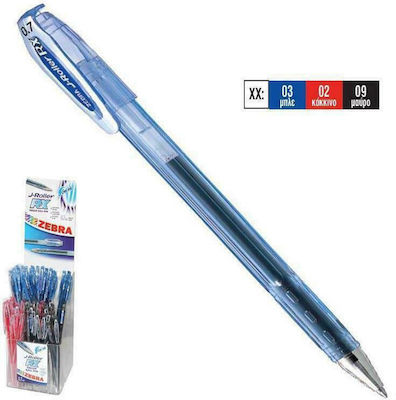 Zebra J-Roller RX Pen Gel 0.7mm with Blue Ink 1pcs 19444