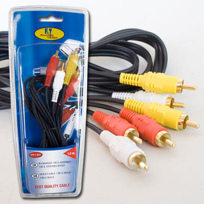 FT Electronics Cable Composite male - Composite male 1.2m (FTT1-017)
