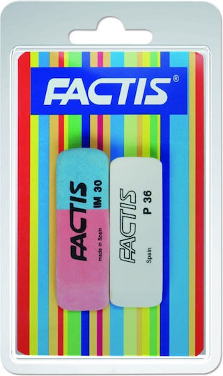 Factis Σετ Γόμες για Μολύβι και Στυλό 2τμχ