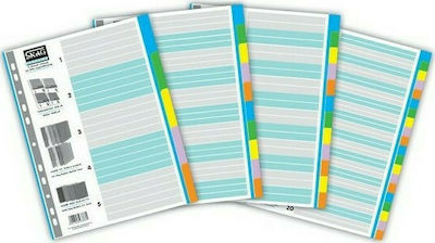 Skag Paper Dividers for Documents A4 with Holes 10pcs