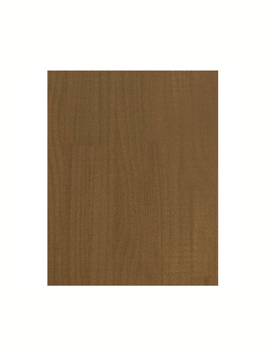 TV Stand from Solid Wood Brown Honey L70xW33xH42cm