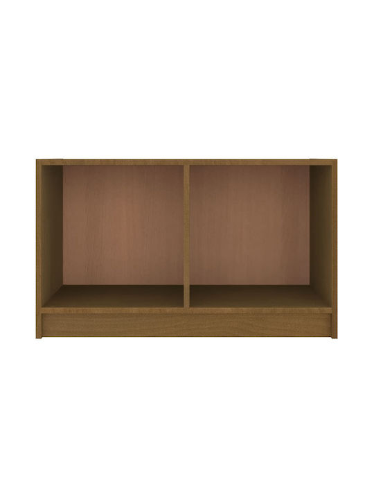 TV Stand from Solid Wood Brown Honey L70xW33xH42cm