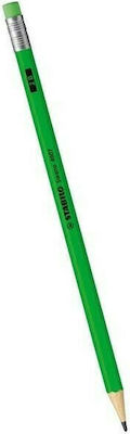 Stabilo Neon 4907 Pencil HB with Eraser Green