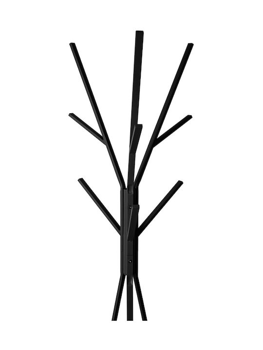 Atmosphera Metallic Coat Rack Black 44x42x180cm