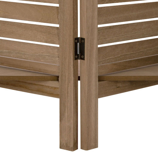 Decorative Room Divider Wooden with 3 Panels 120x170cm