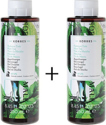 Korres Mint Tea Αφρόλουτρο σε Gel 2x250ml